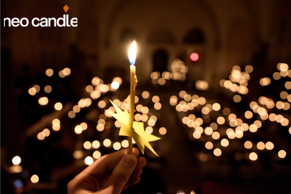 what is the etiquette of lighting a candle in church